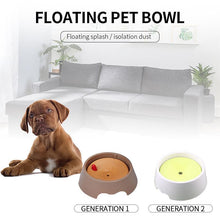 Load image into Gallery viewer, Floating Pet Bowl Splash Proof Drinking Bowl