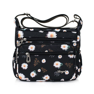 Women's Multi-Pocket Nylon Shoulder Handbag