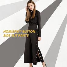 Load image into Gallery viewer, Button Side Slit Pants