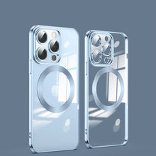 Load image into Gallery viewer, Electroplating Wireless Magnetic Charging All-Inclusive Lens iPhone Case