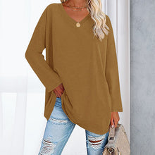 Load image into Gallery viewer, V Neck Drop Sleeve T-Shirt