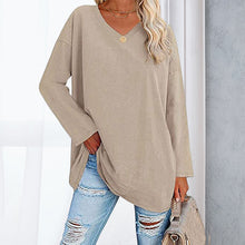 Load image into Gallery viewer, V Neck Drop Sleeve T-Shirt