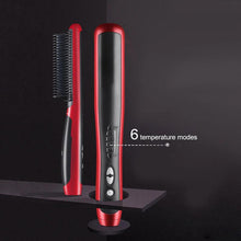 Load image into Gallery viewer, Ceramic straightening hair brush