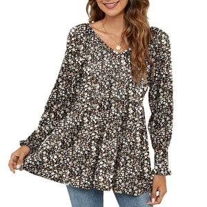 Printed Puff Long Sleeve Shirt