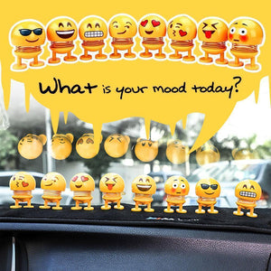 Car Shaking Head Emoji Doll Toys