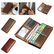 Load image into Gallery viewer, Men&#39;s Long Genuine Leather Wallet