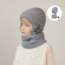 Load image into Gallery viewer, Children&#39;s Winter Fleece Scarf Suit