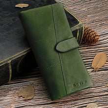 Load image into Gallery viewer, RFID Large Capacity Vintage Genuine Leather Purse
