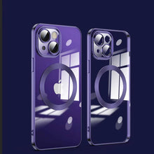 Load image into Gallery viewer, Electroplating Wireless Magnetic Charging All-Inclusive Lens iPhone Case