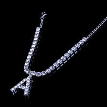 Load image into Gallery viewer, Rhinestone Letter Anklets