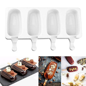 Silicone Easy Cream Mini Ice Cream Bar Mold Set