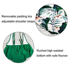 Load image into Gallery viewer, Padded Ruffle High Waisted Bikini