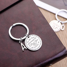 Load image into Gallery viewer, To My Dad/Mom Keychain (letter pendant)