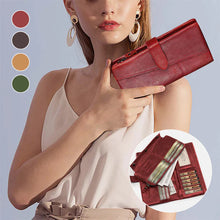 Load image into Gallery viewer, RFID Large Capacity Vintage Genuine Leather Purse