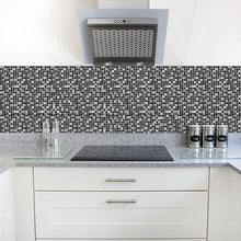 Load image into Gallery viewer, Black Mosaic Creative Tiles Stickers