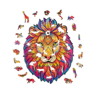 Wooden Lion Jigsaw Puzzle