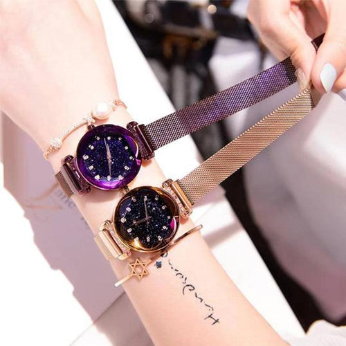 Waterproof Starry Sky Girl Wristwatch