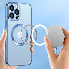 Load image into Gallery viewer, Electroplating Wireless Magnetic Charging All-Inclusive Lens iPhone Case