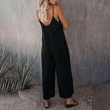 Load image into Gallery viewer, Loose Sleeveless Strap Stretchy Jumpsuit