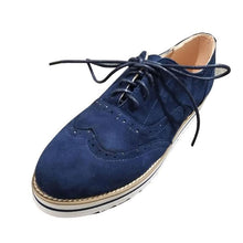 Load image into Gallery viewer, Women's flat suede casual shoes round toe