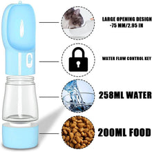 Load image into Gallery viewer, Portable Pet Water and Food Bottle
