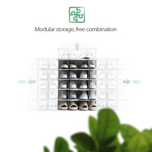 Load image into Gallery viewer, Vertical Shoe Rack Layer 6 Plastic Detachable Combination Shoe Storage Rack