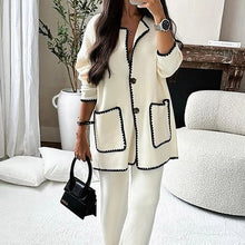 Load image into Gallery viewer, Solid Color Casual Two-Piece Suit
