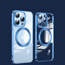 Load image into Gallery viewer, Electroplating Wireless Magnetic Charging All-Inclusive Lens iPhone Case