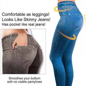 Sexy Imitation Jean Skinny Jeggings Skinny Pants