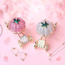 Load image into Gallery viewer, Pumpkin Carriage Rhinestones Jewelry Box