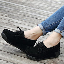 Load image into Gallery viewer, Women  Genuine Leather  Flats Platform Shoes