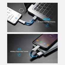 Load image into Gallery viewer, 3-in-1 Keychain Data Sync Charge Cable