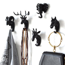 Load image into Gallery viewer, Art Animal Head Wall Hook