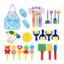 Load image into Gallery viewer, Children&#39;s Sponge Painting Tool Set