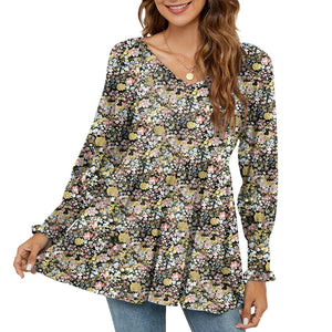 Printed Puff Long Sleeve Shirt