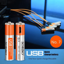 Load image into Gallery viewer, Rechargeable Batteries Usb Port Lithium