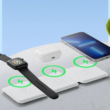 Load image into Gallery viewer, Foldable 3-in-1 Wireless Charger