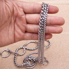 Load image into Gallery viewer, Dog Training Collars Snake P Choke Metal Slip Chain