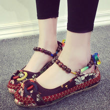 Load image into Gallery viewer, Women's Handmade Beaded Embroidered Shoes
