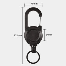 Load image into Gallery viewer, Outdoor Automatic Retractable Wire Rope Luya Anti-theft Tactical Keychain