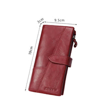Load image into Gallery viewer, RFID Large Capacity Vintage Genuine Leather Purse