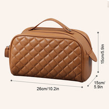 Load image into Gallery viewer, Quilted Plaid Cosmetic Bag