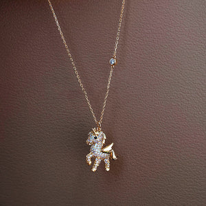 Angel Pony Pendant Necklace