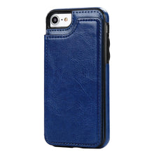 Load image into Gallery viewer, Leather Wallets Phone Case for iPhones, with card slots
