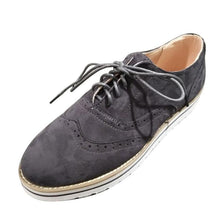 Load image into Gallery viewer, Women's flat suede casual shoes round toe
