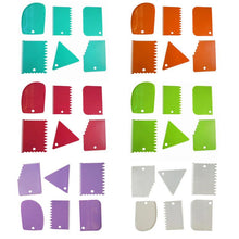 Load image into Gallery viewer, Cake Scraper Edge Decorating Set (6 PCs)
