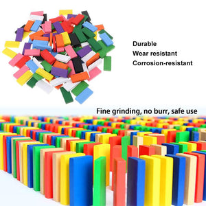 Colorful Domino Blocks Wooden Toys (120 PCs)