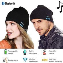 Load image into Gallery viewer, Warm knitted hat with 4.2 Bluetooth