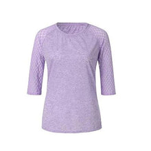 Load image into Gallery viewer, Lace Stitching Round Neck Cropped T-Shirt