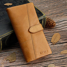 Load image into Gallery viewer, RFID Large Capacity Vintage Genuine Leather Purse